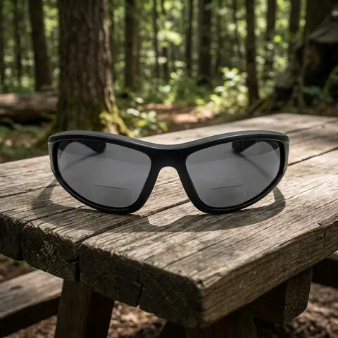 Окуляри біфокальні поляризаційні (захисні) BluWater Winkelman-2 polarized (+1.5 bifocal), (gray) чорні