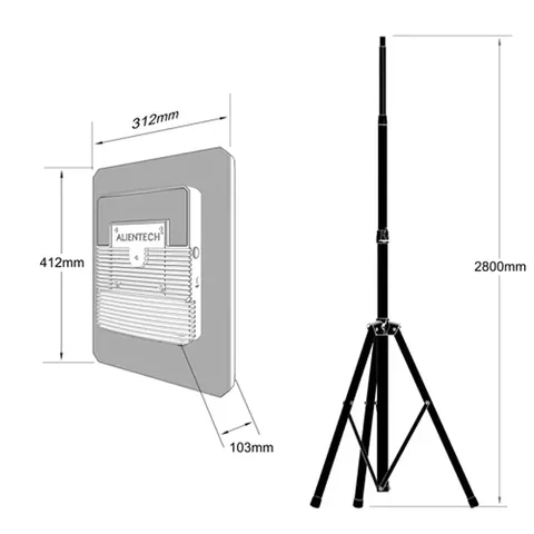 ALIENTECH DEIMOX антена Signal Booster Range Extender з підсилювачем працює на 915MHz 1.2G 2.4G 5.2G і 5.8G — фото 10