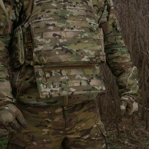 Захист живота (кишківник) з балістичним пакетом 1 клас захисту Militex cordura USA Multicam — фото 9