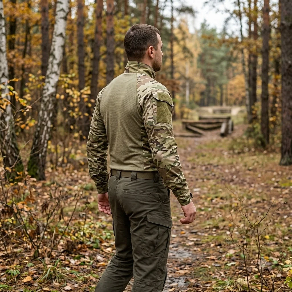 Тактична бойова сорочка UBACS Tactical Series Long Sleeve з посиленими рукавами та велкро-панелями