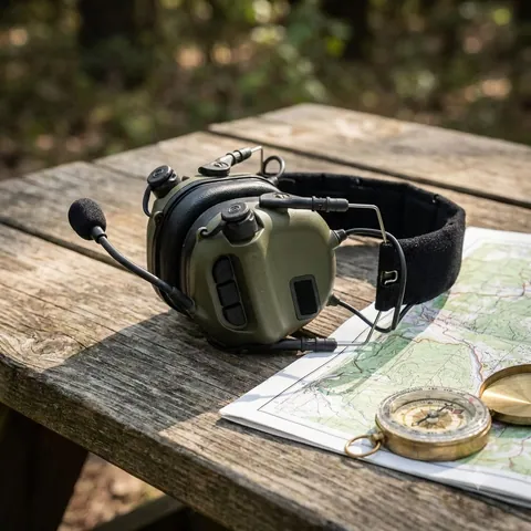 Тактичні навушники EARMOR M31 Olive з універсальним кріпленням — фото 3