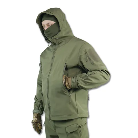Тактичний демісезонний костюм Softshell Олива — фото 4