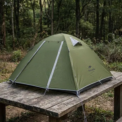 Намет двомісний Naturehike P-Series NH18Z022-P, 210T/65D, темний хакі