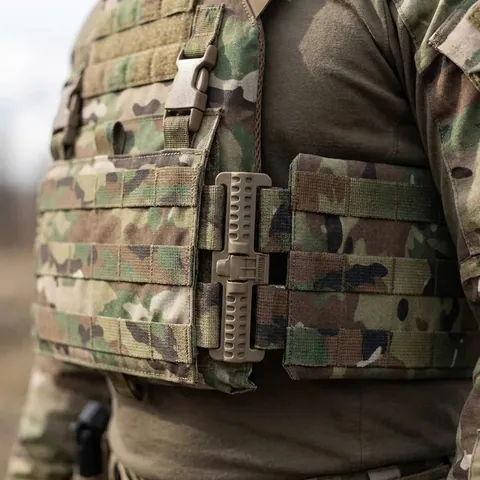 Камербанди Kiborg мультикам з кишенями та швидким скидом Gen.2, 2 шт. з балістичними пакет Militex 1 класу захисту — фото 3