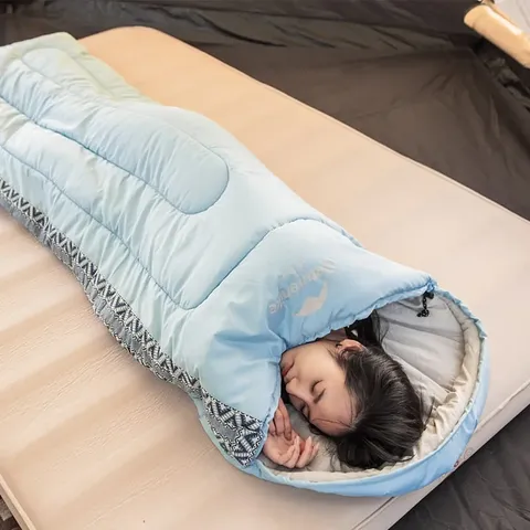 Спальник з капюшоном Naturehike L250 NH21MSD07, (9°C), лівий, блакитний — фото 7
