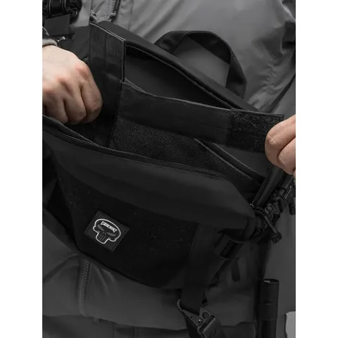 Поясна сумка BEZET Iron чорна (тактична бананка 8.4 л, MOLLE, 900D) — фото 9