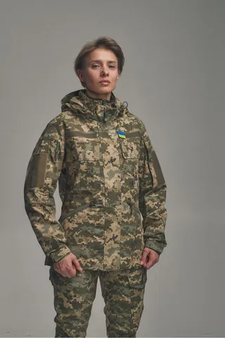 Жіноча тактична куртка FC Combat Fit, піксель — фото 3