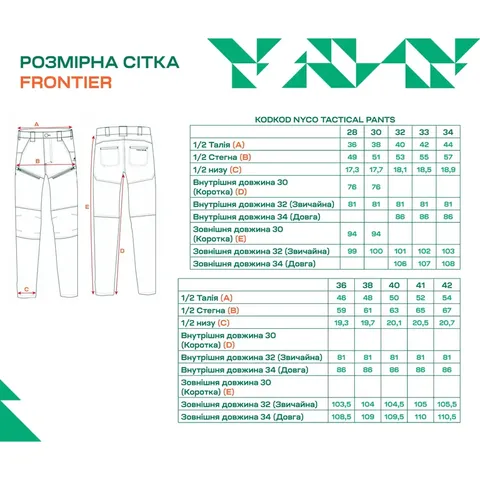 Штани Frontier KodKod Nyco Сині — фото 4