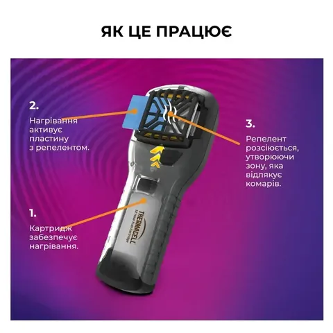 Пристрій від комарів Thermacell MR-350 Portable Mosquito Repeller — фото 9