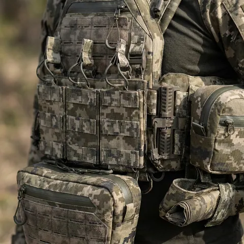 Комплект плитоноска Kiborg GU Gen.2 + 6 підсумків Піксель — фото 3