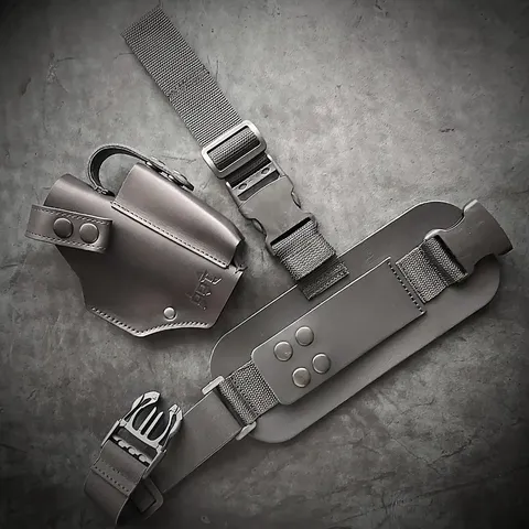 Настегна кобура під GLOCK 19 | шкіряна| чорна