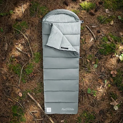 Спальник з капюшоном Naturehike M400 NH20MSD02, (1°C), лівий, сірий — фото 3