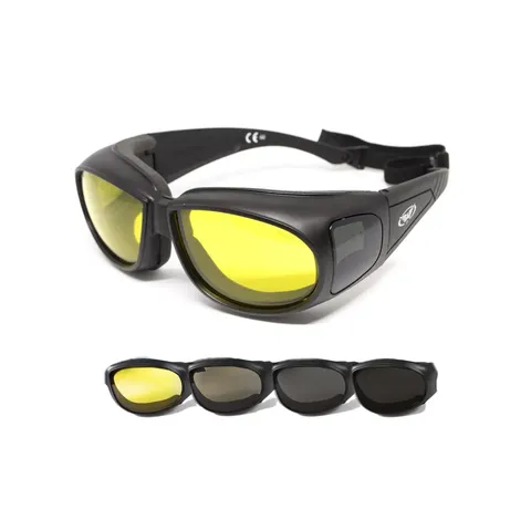 Окуляри Global Vision Outfitter Photochromic (yellow) Anti-Fog, фотохромні жовті, Чорний — фото 2