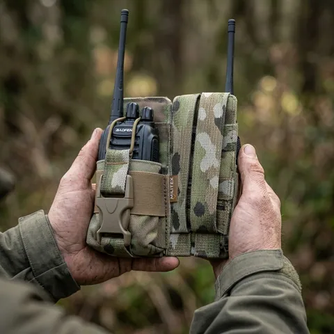 Посилений підсумок під рацію Militex Cordura original USA Мультикам з NIR-просоченням — фото 3