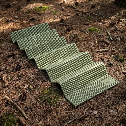 Килимок складаний IXPE Naturehike CNK2450WS044, алюмінієва плівка, 195x60х1,8 см, оливковий зелений — фото 3