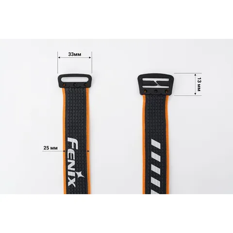 Пов'язка на голову Fenix одинарна AFH-03, чорно-помаранчева — фото 9