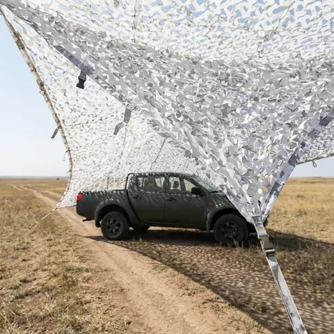 Маскувальна сітка Militex для окопів та бліндажів Зимовий мультикам 10х15м (площа 150 кв.м.)