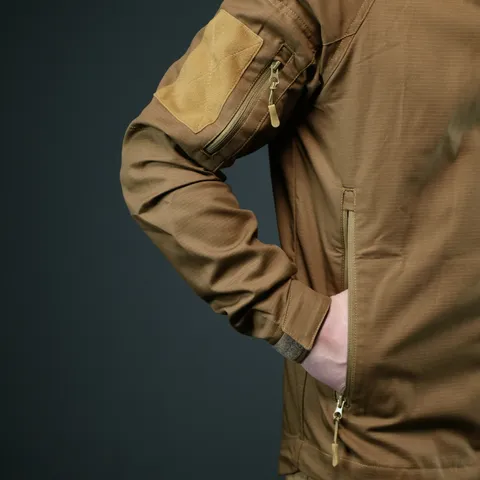 Тактична куртка Twill GEN I | Койот | Літня військова куртка без підкладки — фото 11