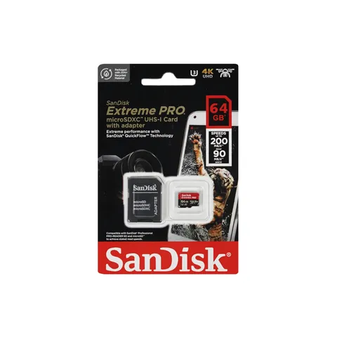 Карта пам'яті SANDISK 64GB C10 UHS-I U3 Extreme Pro V30 (SDSDXXU-064G-GN4IN) — фото 2