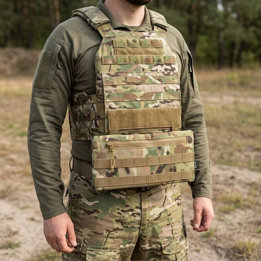 Захист живота (кишківник) Kiborg з балістичним пакетом 1 клас захисту Militex Multicam