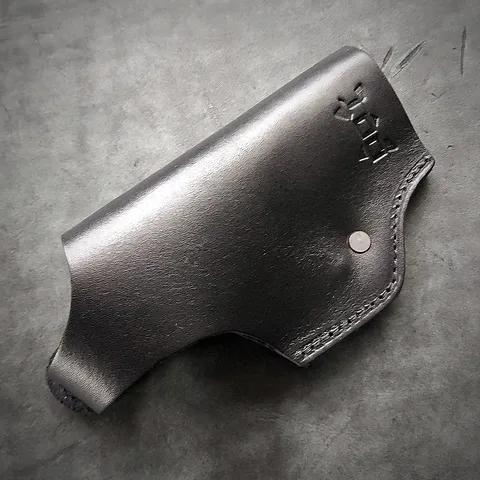 Шкіряна кобура поясна під Glock 19 | чорна — фото 5