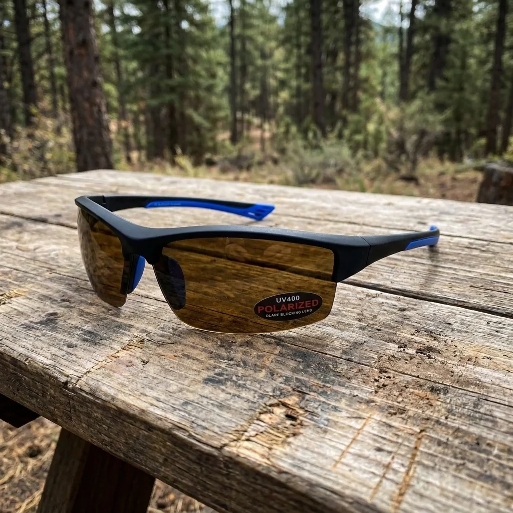 Окуляри поляризаційні BluWater Daytona-1 Polarized (brown), гідрофобні коричневі лінзи (Repelon™), Синій