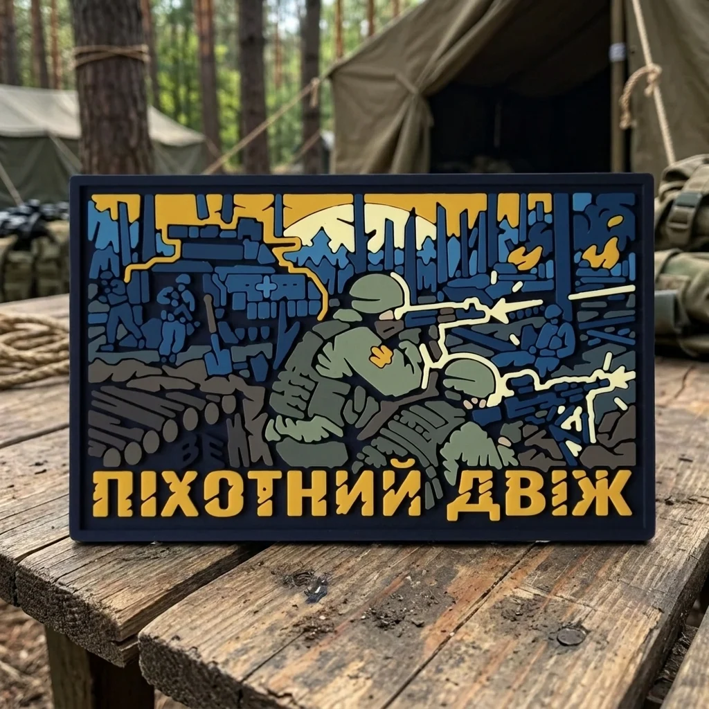 ПВХ Патч (шеврон) "Піхотний Двіж"