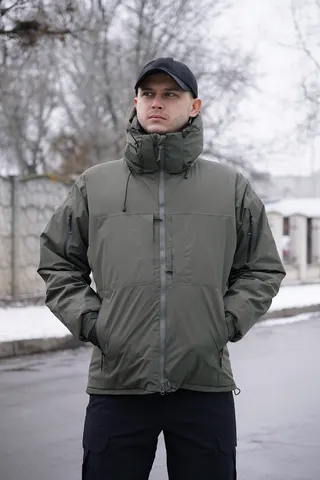 Зимова утеплена тактична куртка Archon Husky Extreme Єврозима (хакі) — фото 8