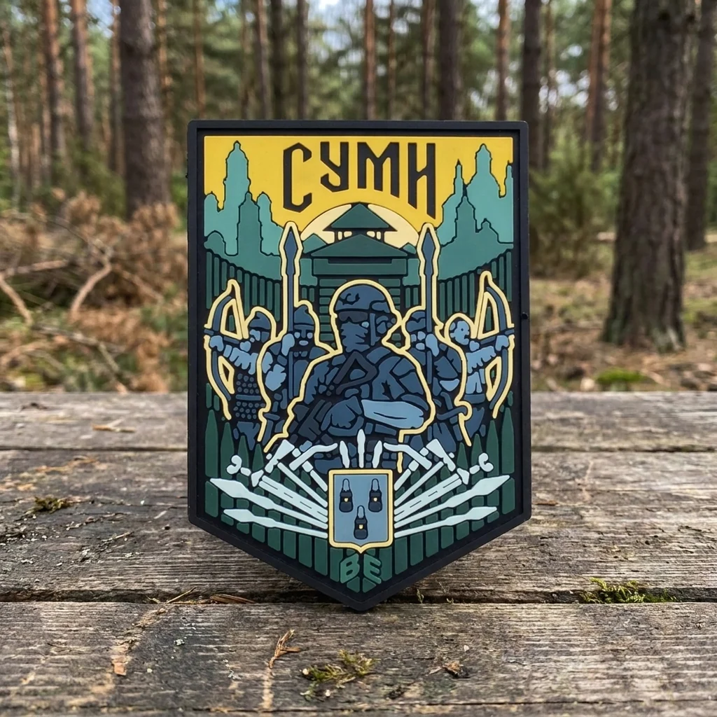 ПВХ Патч (шеврон) "Суми" кольоровий