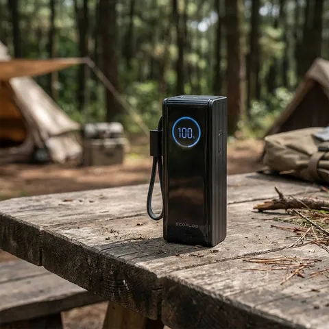 Павербанк EcoFlow RAPID Power Bank з кабелями 25000mAh чорний
