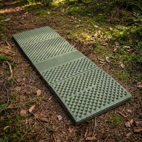 Кемпінговий двошаровий каремат(килим) олива 199х60х1.8 см Base Camp Hunter — фото 3