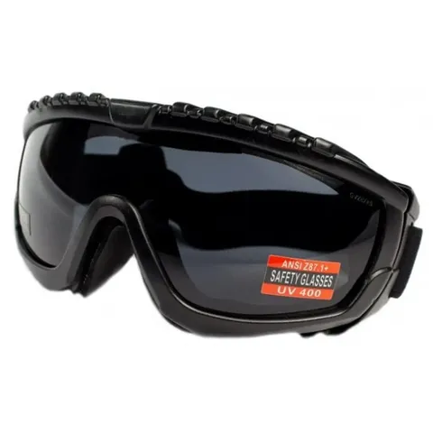 Окуляри захисні з ущільнювачем Global Vision Ballistech-1 (smoke) Anti-Fog, чорні, Чорний — фото 5
