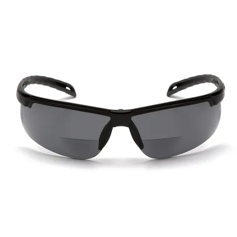 Окуляри Pyramex Ever-Lite Bifocal (gray +2.0) Super Anti-Fog H2MAX, біфокальні сірі з діоптріями, Чорний — фото 4