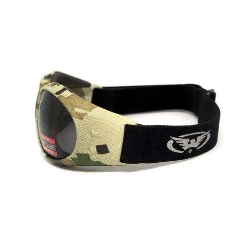 Окуляри захисні з ущільнювачем Global Vision Eliminator Camo Pixel (gray), сірі в камуфльованій оправі, Камуфляж — фото 5