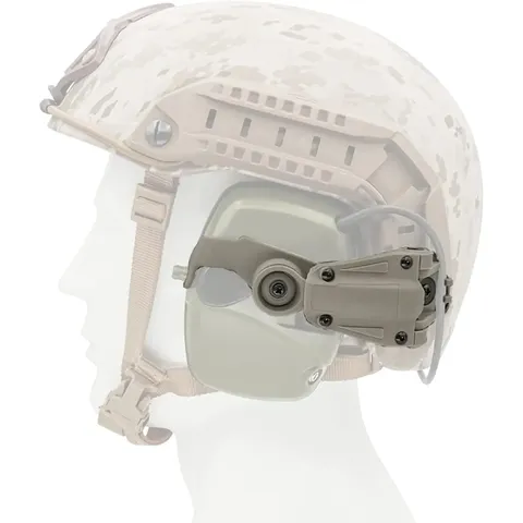 Кріплення для навушників Howard Leight Impact Sport на рейки ARC - NeckFlip Helmet Rail Mount Kit (TAN) — фото 2