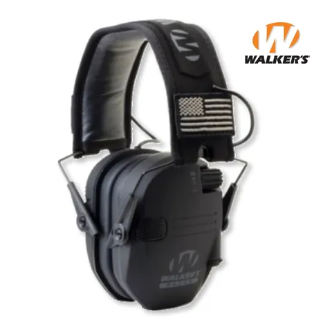 Активні навушники Walker's Razor Slim Patriot Original з патчами (Сірий) — фото 2