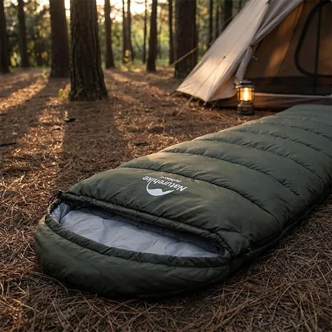 Спальник з капюшоном Naturehike U250S NH20MSD07, (0°C), правий, темно-зелений