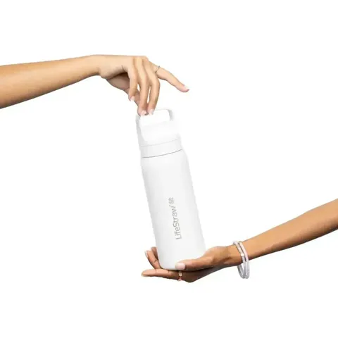Пляшка-фільтр для води LifeStraw Go SS Filter Bottle, 1 л, Polar White — фото 3