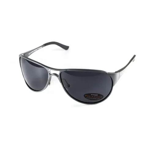 Окуляри поляризаційні BluWater Alumination-3 Gun Metal Polarized (gray) чорні в темній оправі, Чорний — фото 6