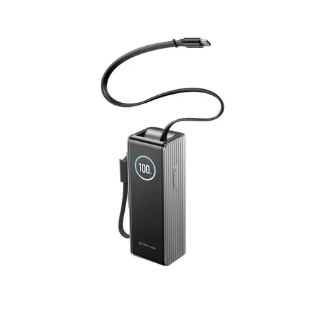 Павербанк EcoFlow RAPID Power Bank з кабелями 25000mAh сріблястий — фото 4