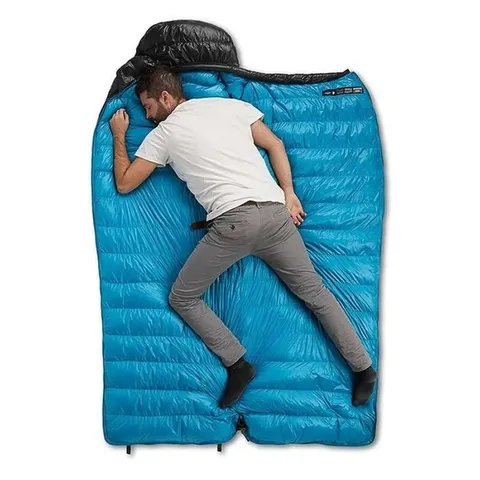 Спальник з натуральним пухом Naturehike CWZ400 NH19W400-Z, (7°C), p-р L, жовтий — фото 6
