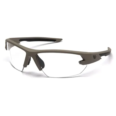 Захисні окуляри Venture Gear Tactical Semtex 2.0 Tan (clear) Anti-Fog, прозорі в пісочній оправі, Коричневий — фото 2