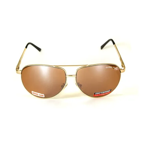 Окуляри захисні Global Vision Aviator-4 (drive mirror), коричневі лінзи — фото 7