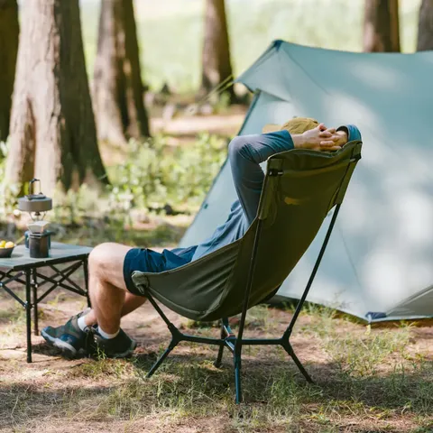 Стілець складаний ультралегкий Naturehike CNK2550JJ013 Yamami YL01, розмір L, алюміній, сірий — фото 11