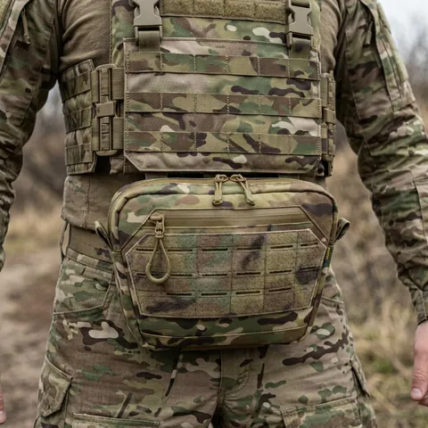 Сумка-напашник XL з балістичним пакетом 1 клас захисту Kiborg GU Сordura Multicam — фото 3