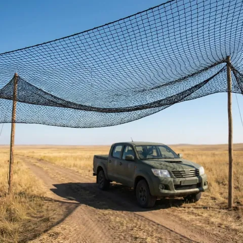 Антидронова сітка 5×5 м, вічко 50 мм, нитка 1,8 мм (сітка проти дронів для машин і доріг)