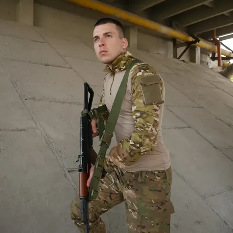 Ремінь 3-х точковий для АК, РПК олива — фото 7