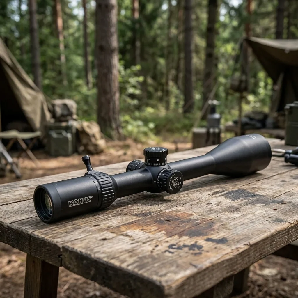 Приціл Konus Absolute 5-40x56 (waterproof, азот, Mil-Dot, AO, ударостійкий, 30мм)