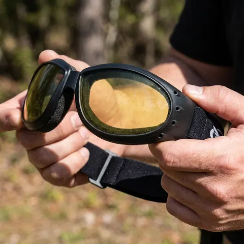 Окуляри захисні Global Vision Eliminator Photochromic (yellow), жовті фотохромні, Чорний — фото 3
