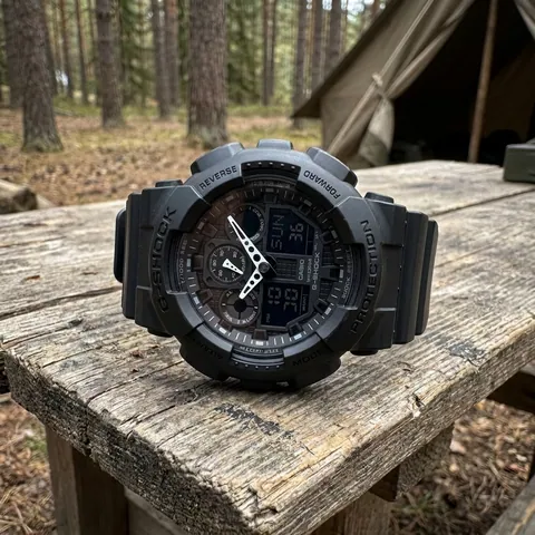Годинник Casio G-SHOCK GA-100 - чорний
